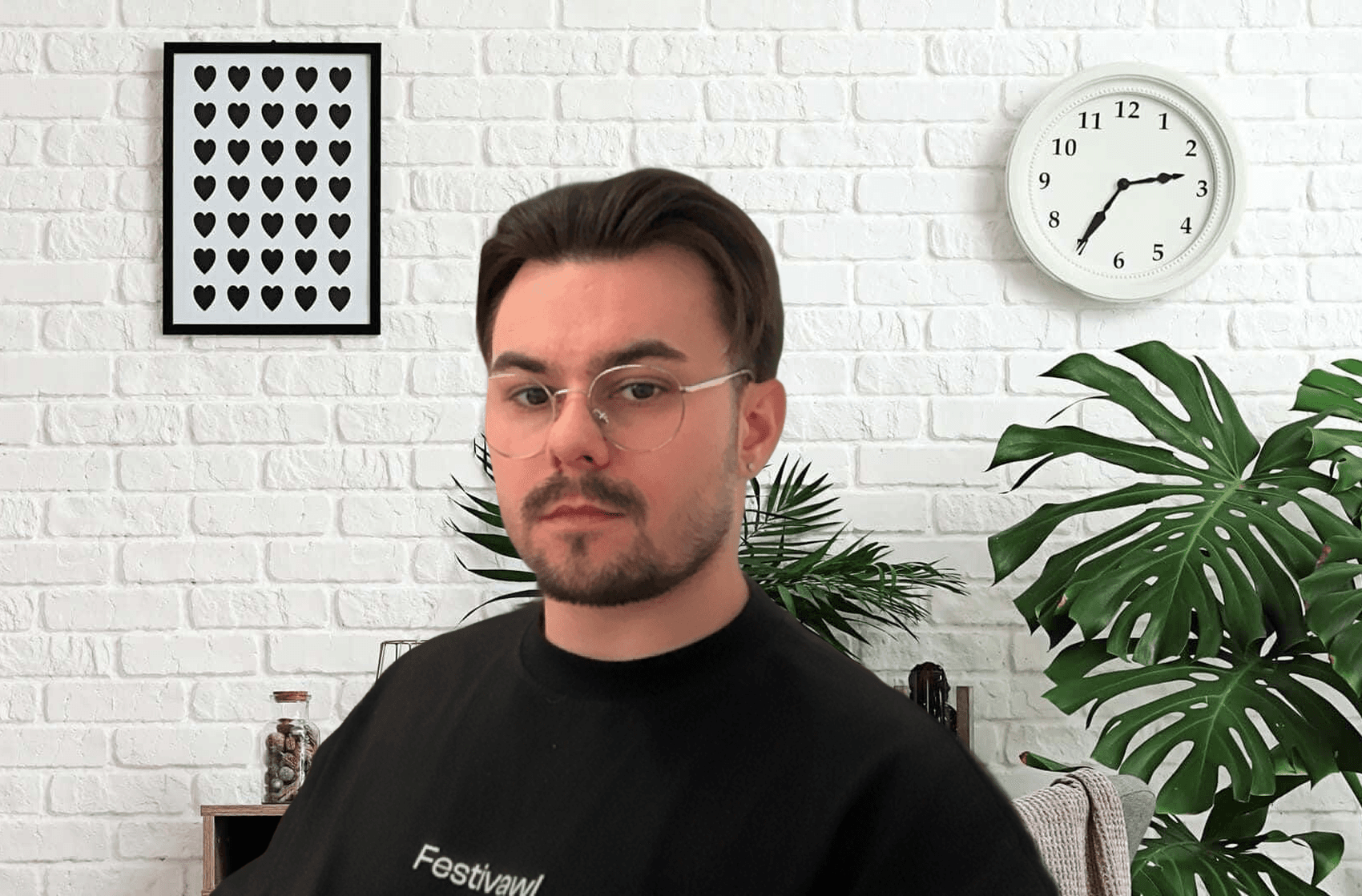 A generic, unbranded webcam background